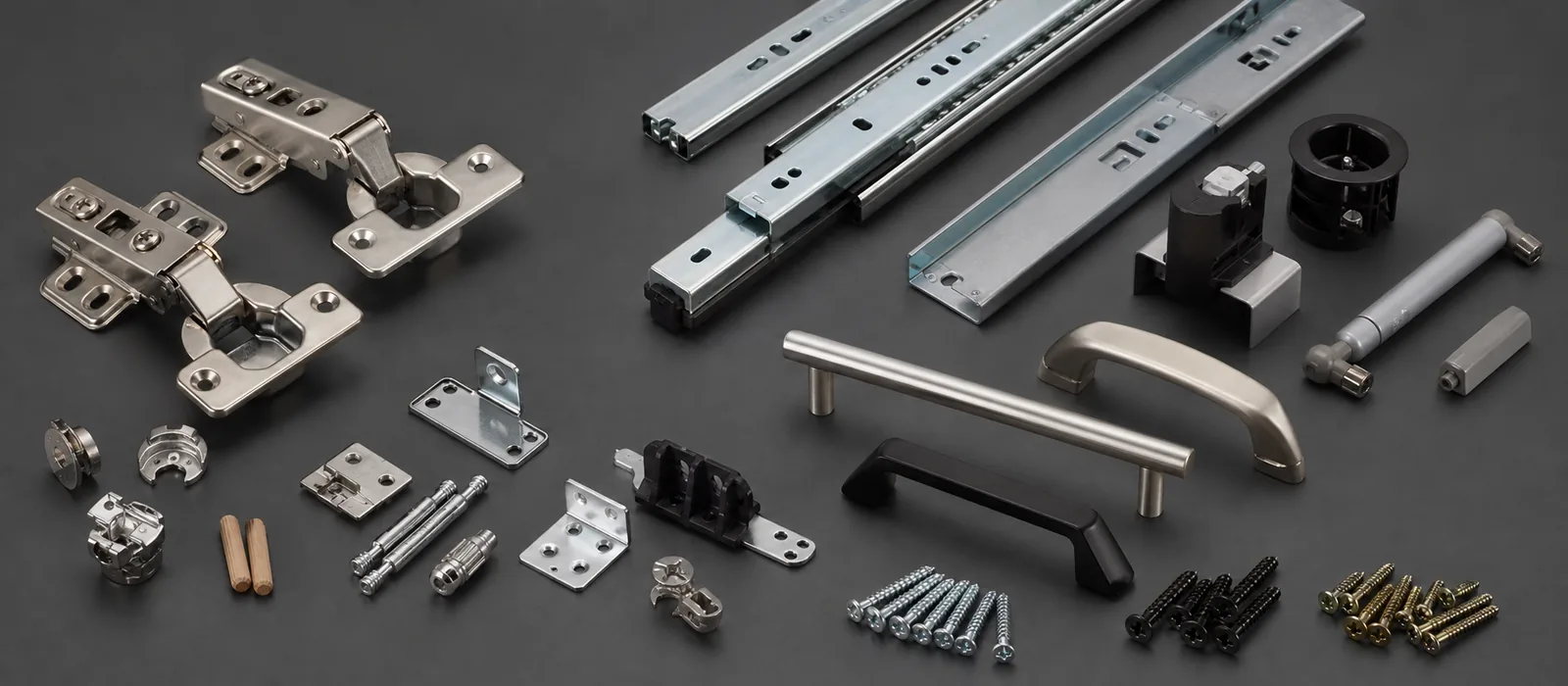 TERQ selected furniture hardware — fittings, connecting hardware, and furniture components